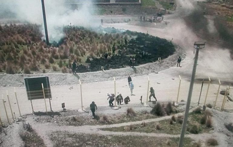 Cusco: delincuentes incendian instalaciones de la minera Antapaccay