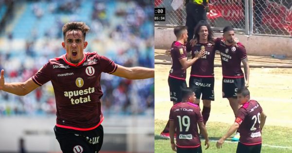 Universitario está derrotando 2-0 a Alianza Atlético: así fueron los goles de Martín Pérez Guedes y Williams Riveros