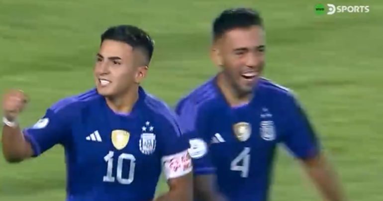 Perú vs. Argentina: Thiago Almada anotó de penal para los 'albicelestes' en el Preolímpico sub-23