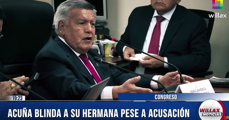 César Acuña blinda a su hermana acusada de recortar el sueldo de sus trabajadores