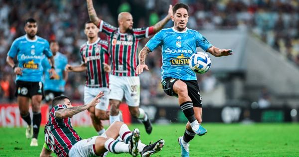 Peleó y tuvo su premio consuelo: Sporting Cristal empató 1-1 con Fluminense y clasificó a la Copa Sudamericana