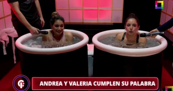 Andrea Arana y Valeria Flórez cumplieron reto de la inmersión en hielo