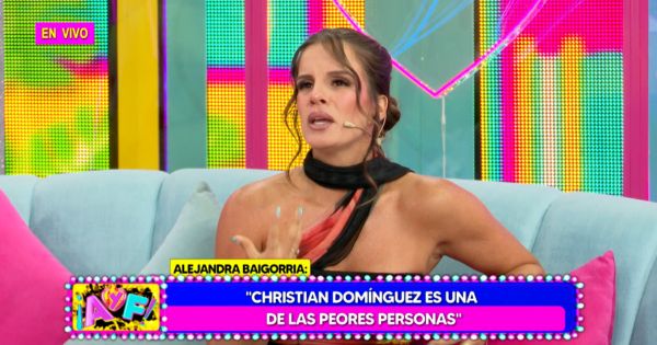 Portada: Alejandra Baigorria arremete contra Christian Domínguez: "Es una de las peores personas"