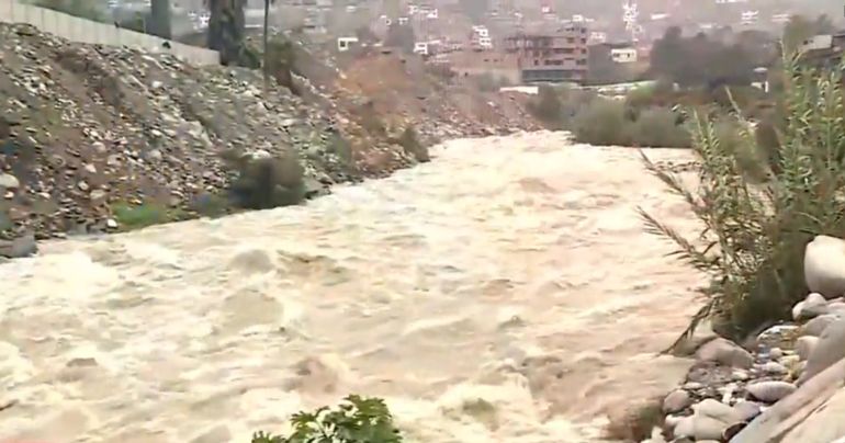 Caudal del río Rímac supera umbral amarillo de peligro, pero no hay riesgo de inundación