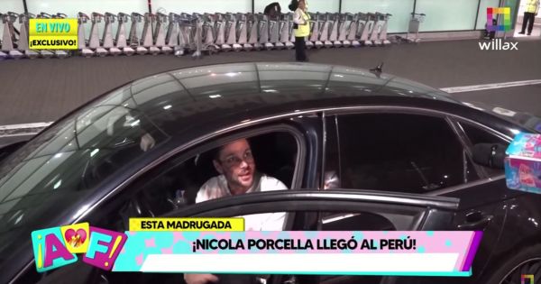 Nicola Porcella tras su regreso a Perú: "Estoy pasando un momento bonito de mi vida"