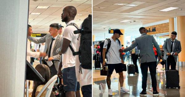 Portada: Jugadores de Alianza Lima y Universitario se encontraron en el aeropuerto Jorge Chávez