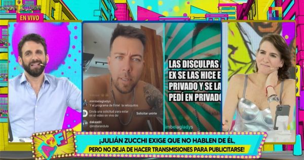 Portada: Rodrigo González a Julián Zucchi: "Para poder vender tu show, te haces la víctima. Quédate en tu país"