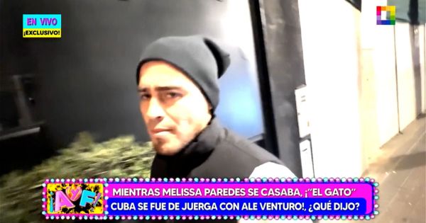 ¿Rodrigo Cuba se incomodó cuando le mencionaron la boda de Melissa Paredes?: "No tengo nada que decirle"