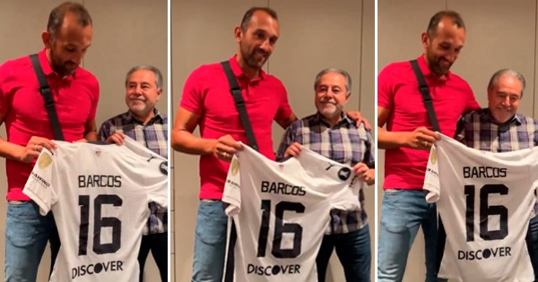 Portada: Hernán Barcos recibe un homenaje de LDU de Quito: "¡Te esperamos siempre, leyenda!"