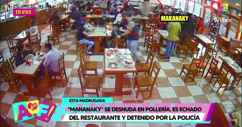 Makanaky mostró sus partes íntimas en plena pollería