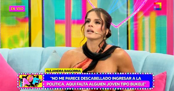 Alejandra Baigorria no descarta ingresar a la política: "Yo sí quiero cambiar mi país"