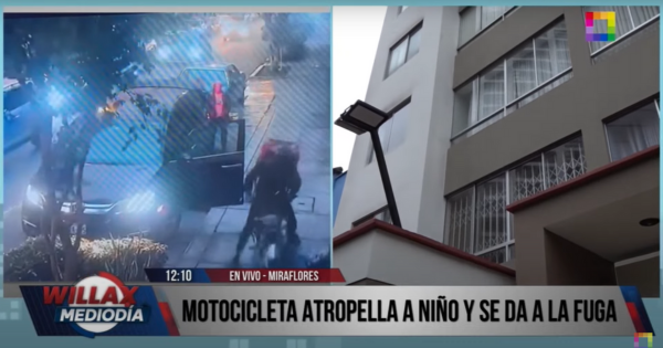 Miraflores: motociclista se dio a la fuga tras atropellar a menor de 6 años