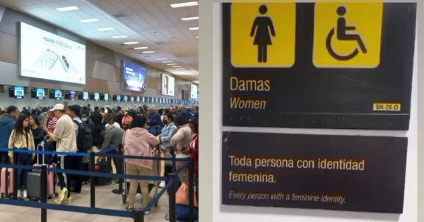 Denuncian que baños de mujeres del aeropuerto Jorge Chávez son para "toda persona con identidad femenina"