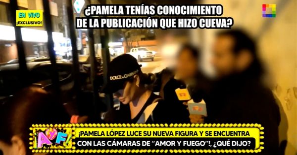 Portada: Pamela López: así reaccionó cuando le preguntaron por Christian Cueva y Pamela Franco