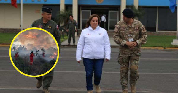 Amazonas: Dina Boluarte viaja a la región para coordinar acciones contra incendios forestales