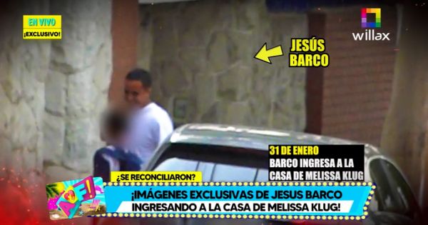 Portada: Jesús Barco es captado ingresando a la casa de Melissa Klug