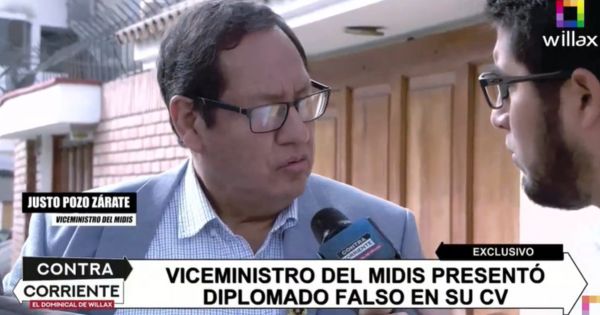 Midis: viceministro Justo Pozo, paisano de Dina y Nicanor Boluarte, presentó diplomado falso