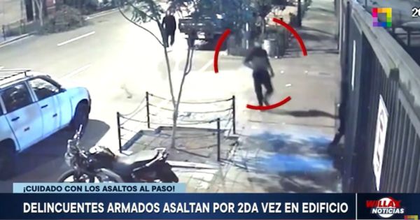 Portada: Breña: delincuentes armados asaltan por segunda vez un edificio