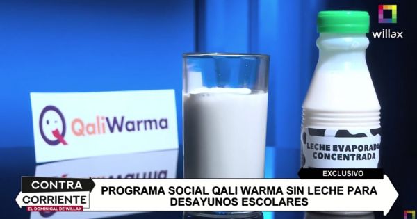 Programa social Qaliwarma se queda sin leche para desayunos escolares