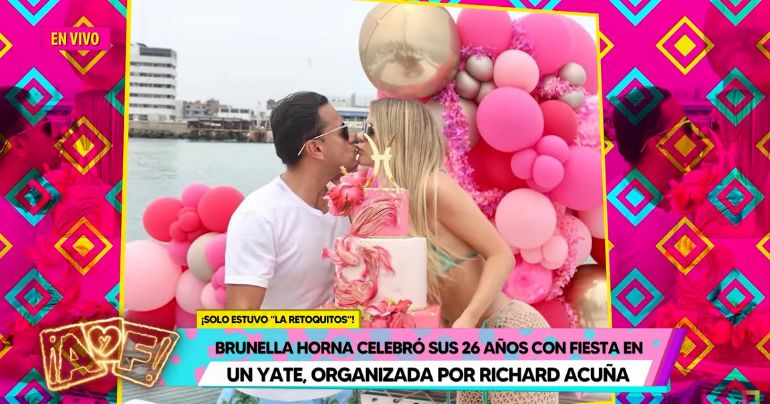 Brunella Horna celebró sus 26 años con fiesta en yate organizada por Richard Acuña