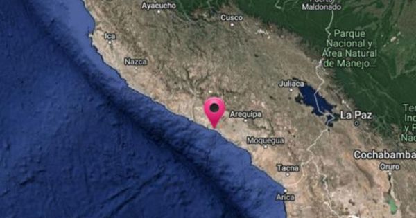 Arequipa: fuerte sismo de magnitud 5.7 remeció la región esta mañana