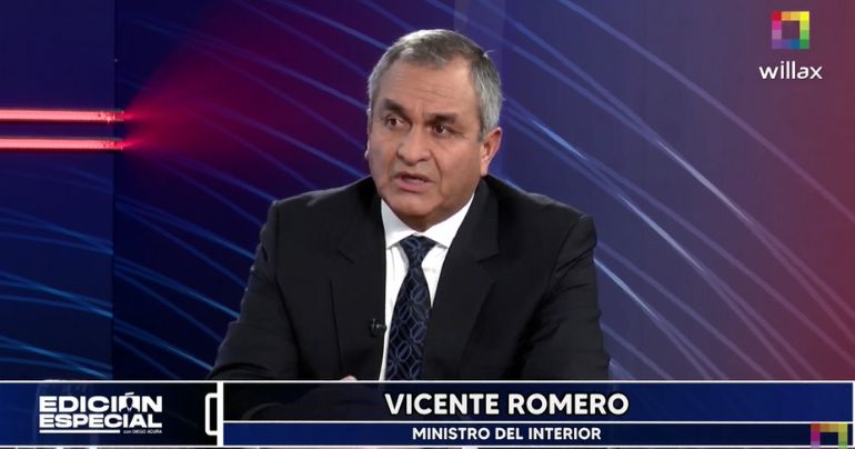 Ministro Vicente Romero: "Betssy Chávez ha estado menos de 24 horas sin servicio de seguridad personal"