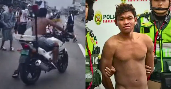 Poder Judicial dicta 3 años de prisión efectiva para sujeto que robó moto policial