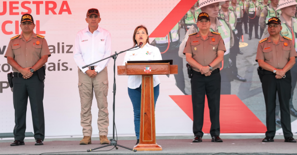 Dina Boluarte: "Mi gobierno redobla este 2024 sus esfuerzos para luchar contra la delincuencia y la criminalidad"