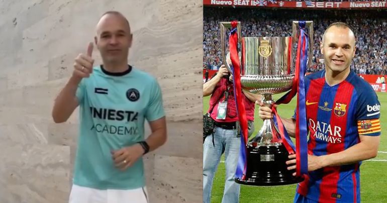 Una feliz noticia: Andrés Iniesta anunció que inauguró su primera academia de fútbol en Huancavelica