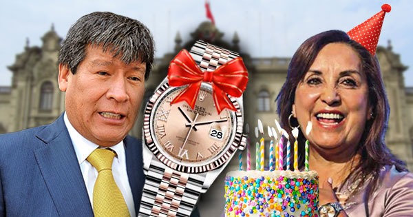 Portada: Wilfredo Oscorima compró Rolex Datejust de oro rosa, idéntico al de Dina Boluarte, el día de cumpleaños de presidenta