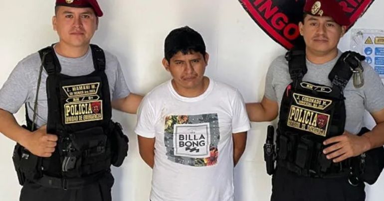 Huánuco: sujeto acusado de violar a una menor es detenido