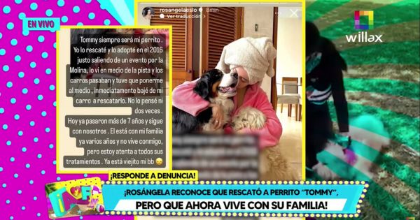 Rosángela Espinoza tras fuerte acusación contra su mascota: "No vive conmigo"