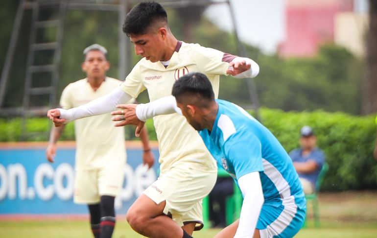 Portada: Universitario venció 2-0 a San Martín en un partido amistoso que se juegó en Campo Mar