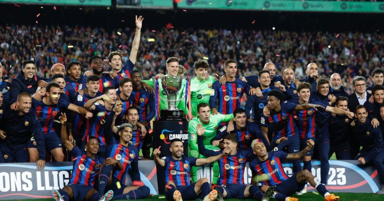 ¡A pesar de que perdió contra la Real Sociedad! Barcelona ganó título de la Liga Santander (VIDEO)