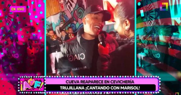 Cueva reaparece cantando con Marisol en Trujillo: "Feliz de disfrutar con la gente de mi pueblo"