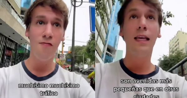 Español se sorprende con el tráfico de Lima: "Tocar el claxon es uno de los deportes nacionales"