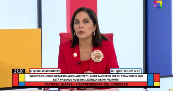 Patricia Juárez sobre Alberto Fujimori: "Nosotros creemos que sí puede postular en las elecciones 2026"