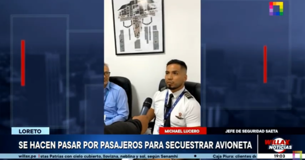 Portada: Secuestro de avioneta en Loreto: capitán revela detalles de los delincuentes