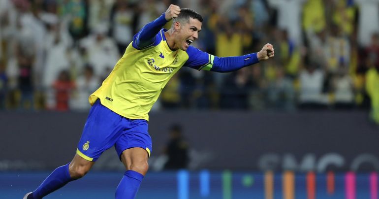 ¡Infalible! Cristiano Ronaldo anotó un gol de tiro libre en la victoria del Al Nassr sobre Abha
