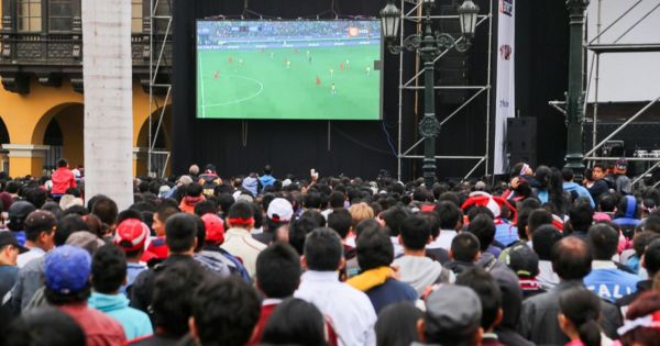 El duelo entre Perú vs. Paraguay se observará en pantalla gigante que estará ubicada en la plaza Mayor