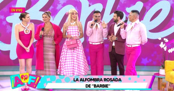 La fiebre Barbie se apoderó del set de Amor y Fuego (VIDEO)