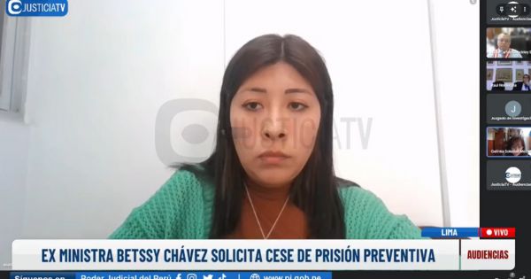 Portada: Betssy Chávez reaparece en audiencia y se quiebra: "Permítanme defenderme en libertad"