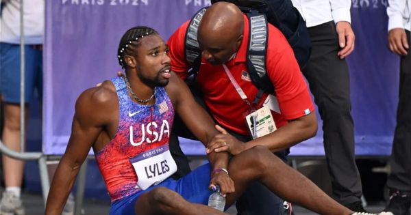 Noah Lyles compitió en la final de 200 metros contagiado de Covid-19 y ganó medalla de bronce en París 2024