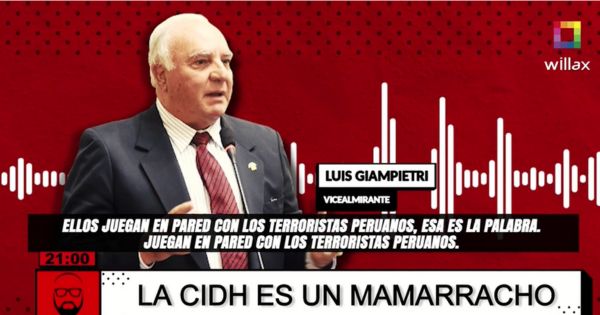 Luis Giampietri: "La CIDH juega en pared con los terroristas peruanos" (VIDEO)