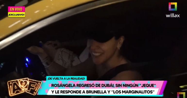 Rosángela Espinoza regresó de Dubái, sin ningún "jeque" y le responde a Brunella Horna