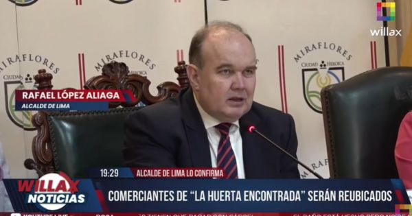 Rafael López Aliaga acepta que reubicación de los comerciantes a "La Huerta Encontrada" fue un fracaso