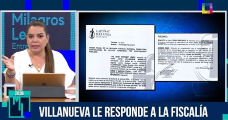 Portada: Milagros Leiva: "Gustavo Gorriti quiere desprestigiar a Jaime Villanueva"