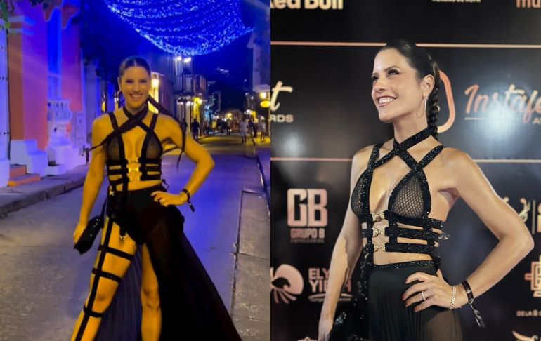 María Pía Copello deslumbra con escotado vestido en evento de Colombia