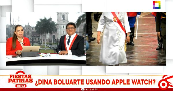 Portada: ¿Dina Boluarte se olvidó de los 'Rolex' y ahora usa un 'Apple Watch'?