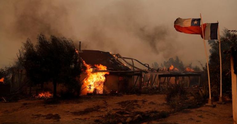 Chile solicita ayuda internacional contra incendios forestales